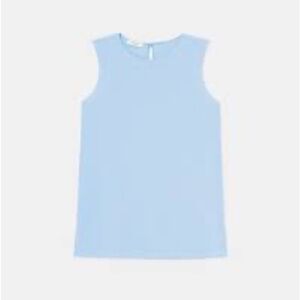 Lafayette 148 NY Silk Crepe De Chine Sleeveless Blouse 3X Excellent Condition